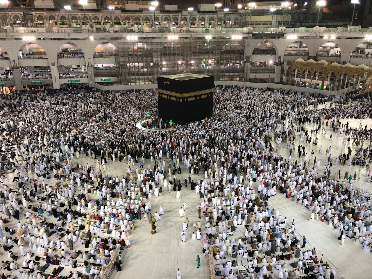 Crafting Captivating Headlines: Your awesome post title goes here Thousands of pilgrims gather at the Kaaba in Mecca for prayer, showcasing a powerful religious gathering.